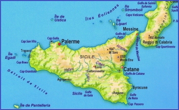 Carte Sicile