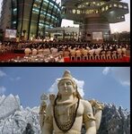 bangalore_statue_shiva_et_architecture_moderne